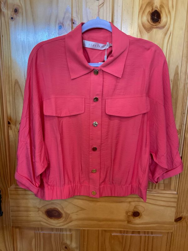 Esqualo SP2610032 SS Jacket Slub-ChiliRed