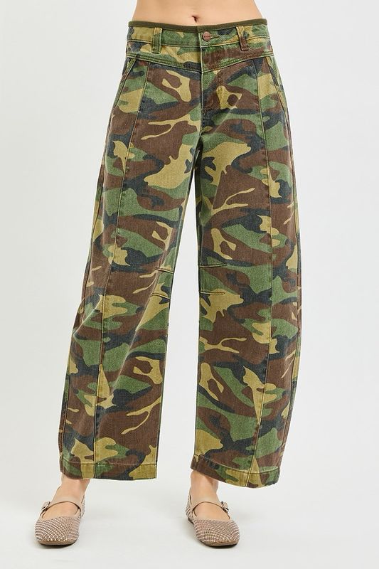 Risen PGC21670X Curvy MR Crop Barrel-Camo