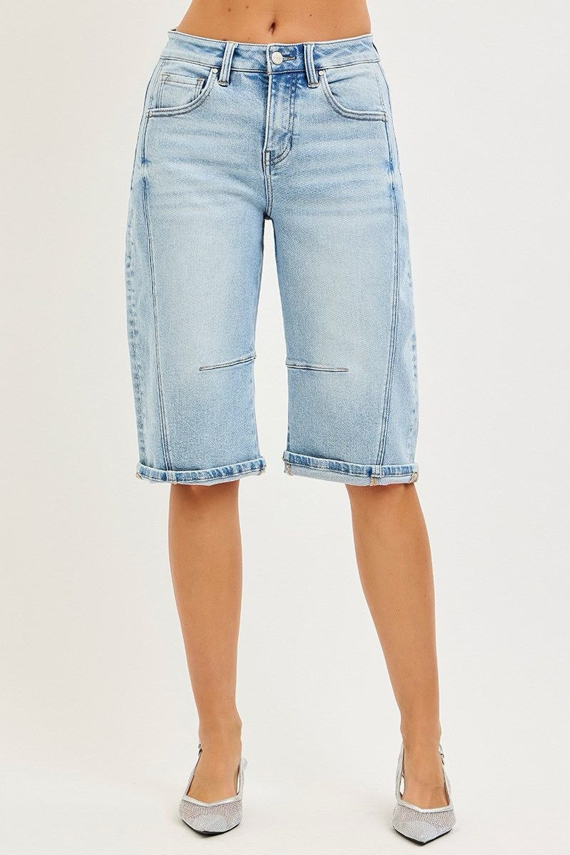 Risen RDS6356 Slouchy Barrel Shorts-Light