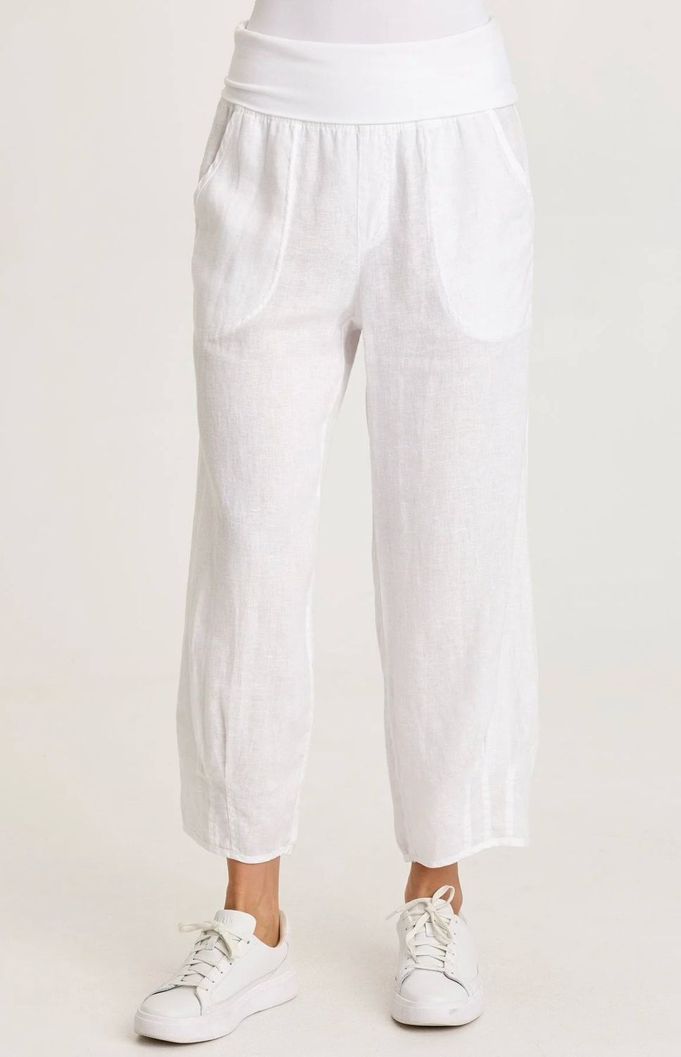 Wearables 23123 Vasco Crop Pant-White