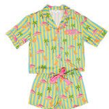 Sunshine Society Kids Silky Cabana Club Short Set