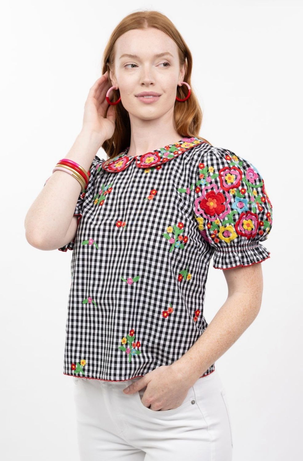 Ivy Jane 641493 Gingham Garden Top