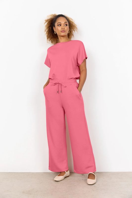 Soya Concept Banu33 Ladies Knitted Pant-Rose