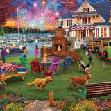 White Mountain 4th of July Puzzle-1000 pc.