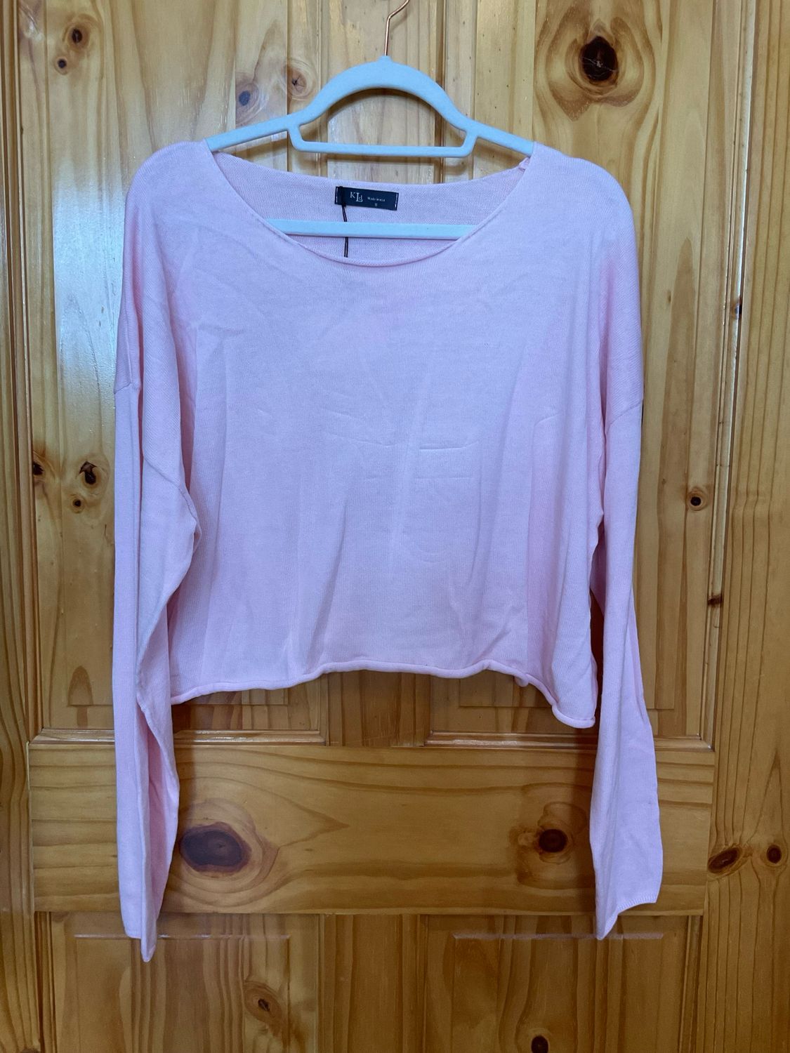 KLd. KD45440 Scoop Neck Oversize Top-Blush