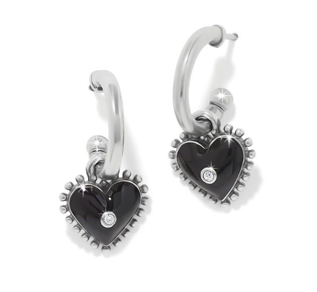 Brighton JA0286 Pretty Tough Amour Heart Post Drop Earrings