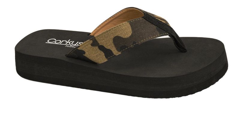 Corkys 41-0825 Overboard FlipFlop-Camo