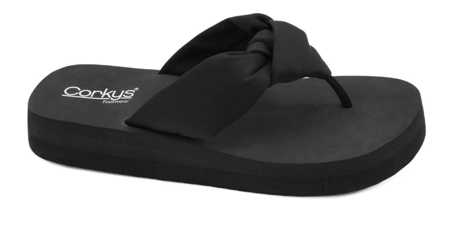 Corkys 41-0827 You Go Girl FlipFlops-Black
