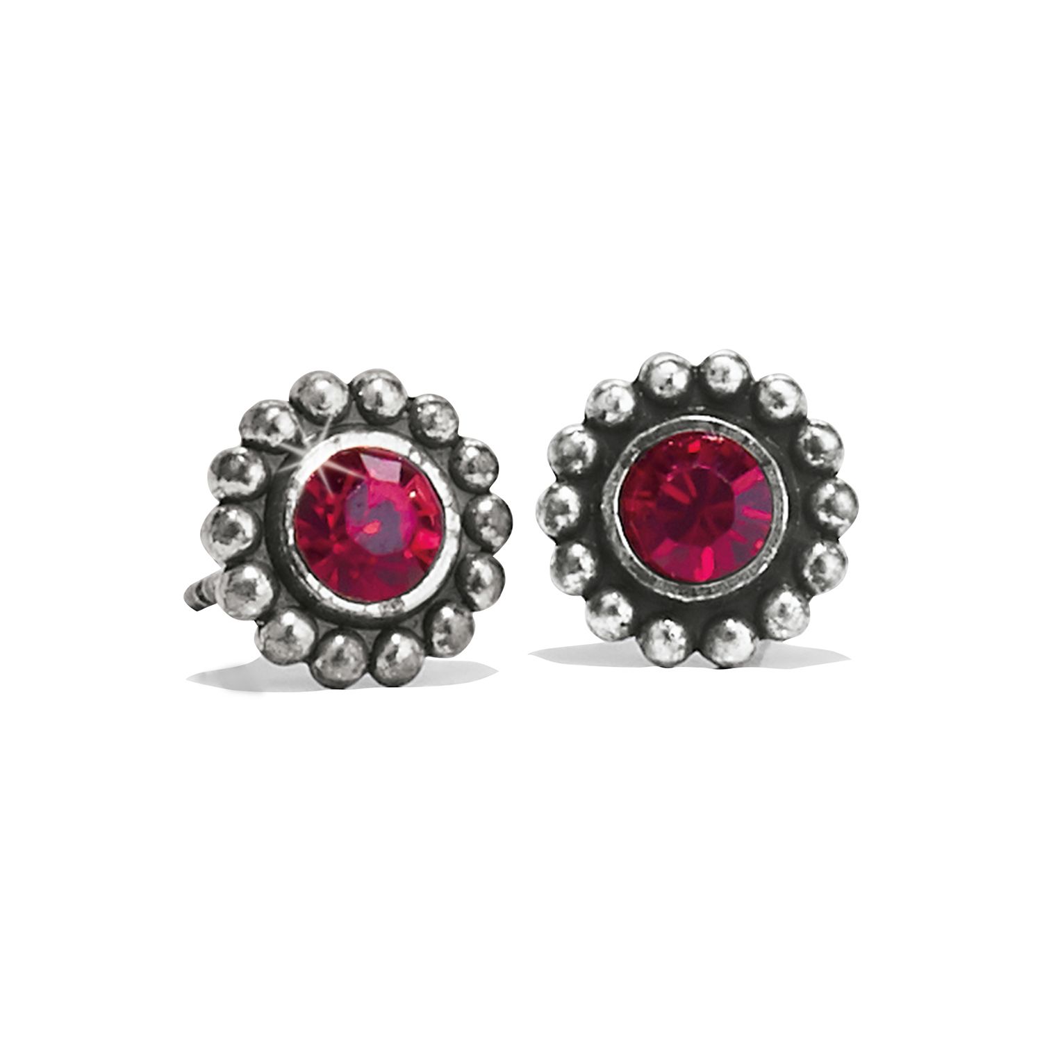 Brighton J20497 Twinkle Mini Post Earrings-Garnet