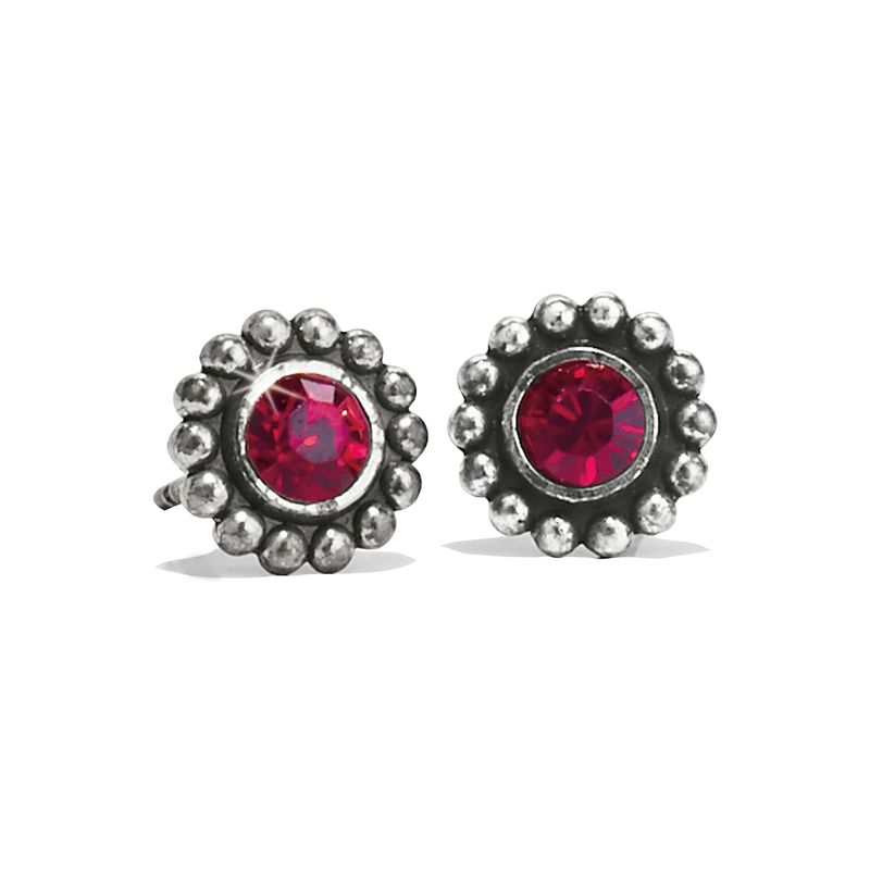 Brighton J20497 Twinkle Mini Post Earrings-Garnet