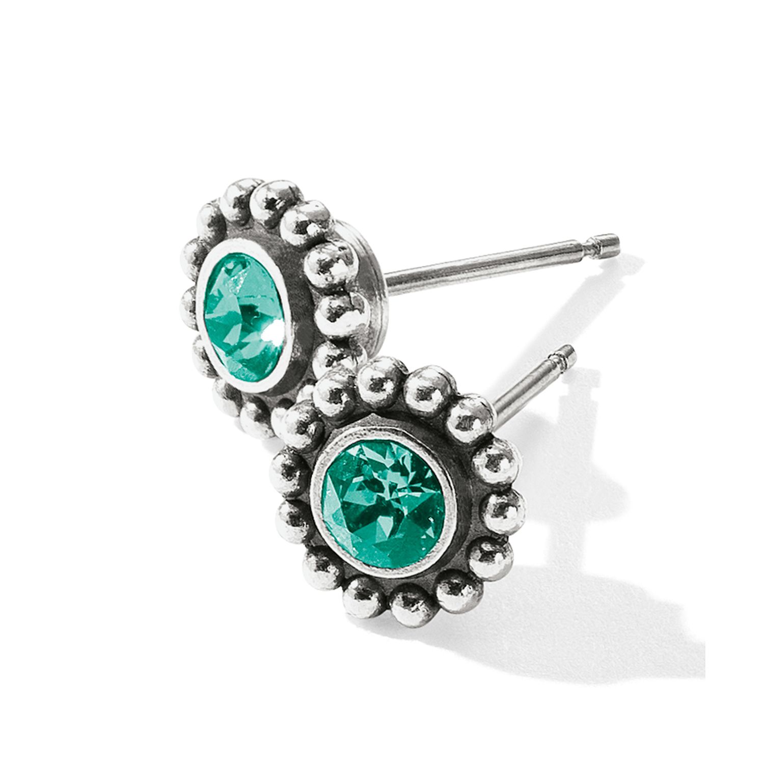 Brighton J2049D Twinkle Mini Post Earrings-Emerald