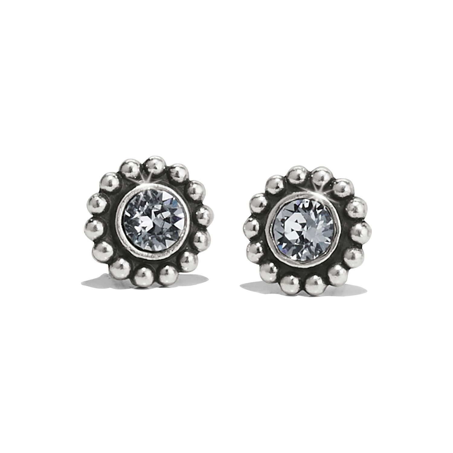 Brighton J20492 Twinkle Mini Post Earrings-Silver