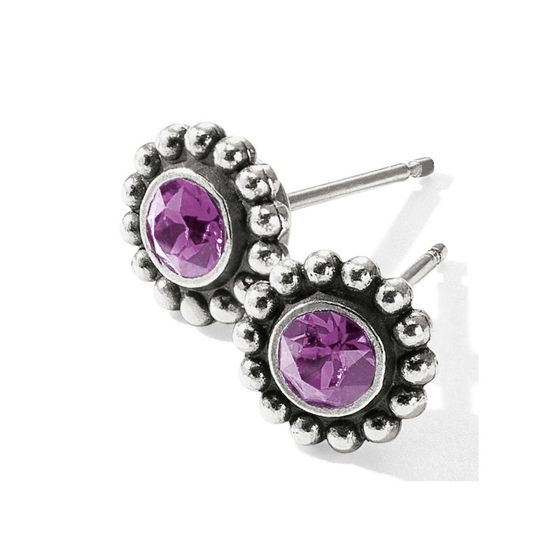 Brighton J2049G Twinkle Mini Post Earrings-Amethyst