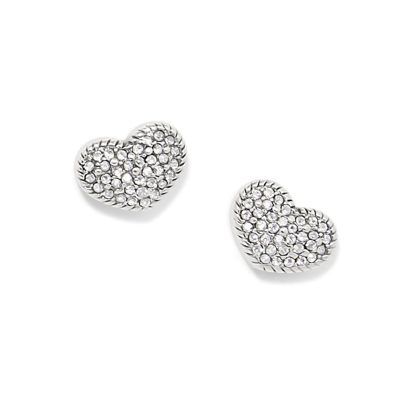 Brighton JA0039 Illumina Celeste Heart Post Earrings