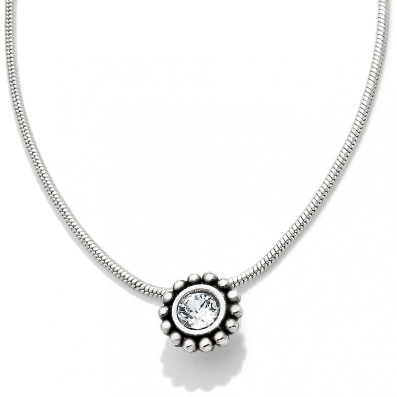 Brighton JN3332Twinkle Petite Necklace-Silver 