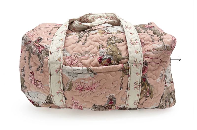 Ida Mae Home Birdie Rose Quilted Duffle Bag