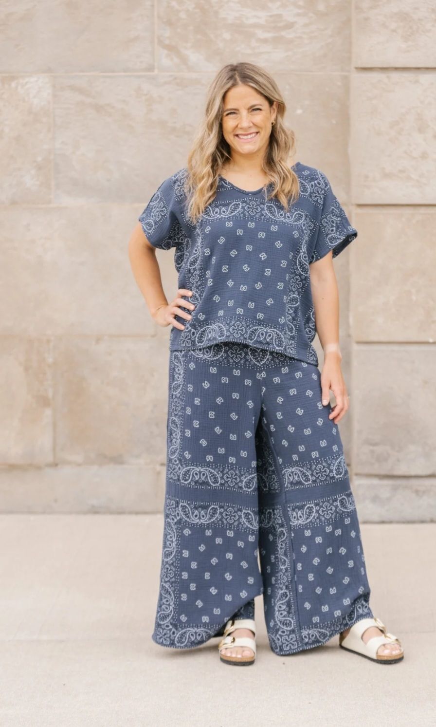 Shannon Passero 5726 Bandana Pant-Navy