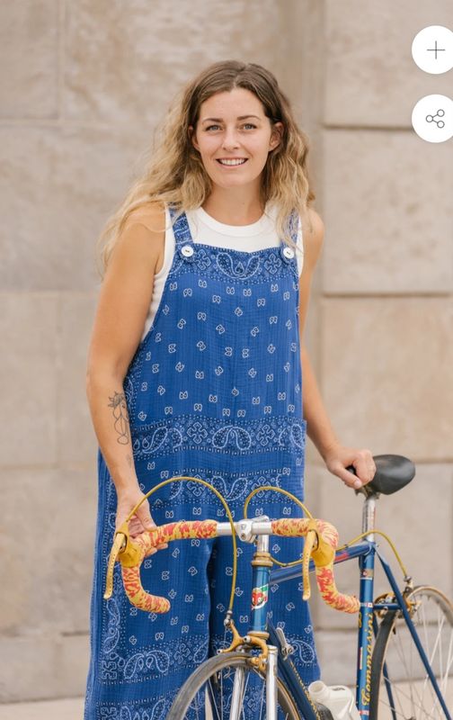 Shannon Passero 5727 Bandana Overalls-Royal