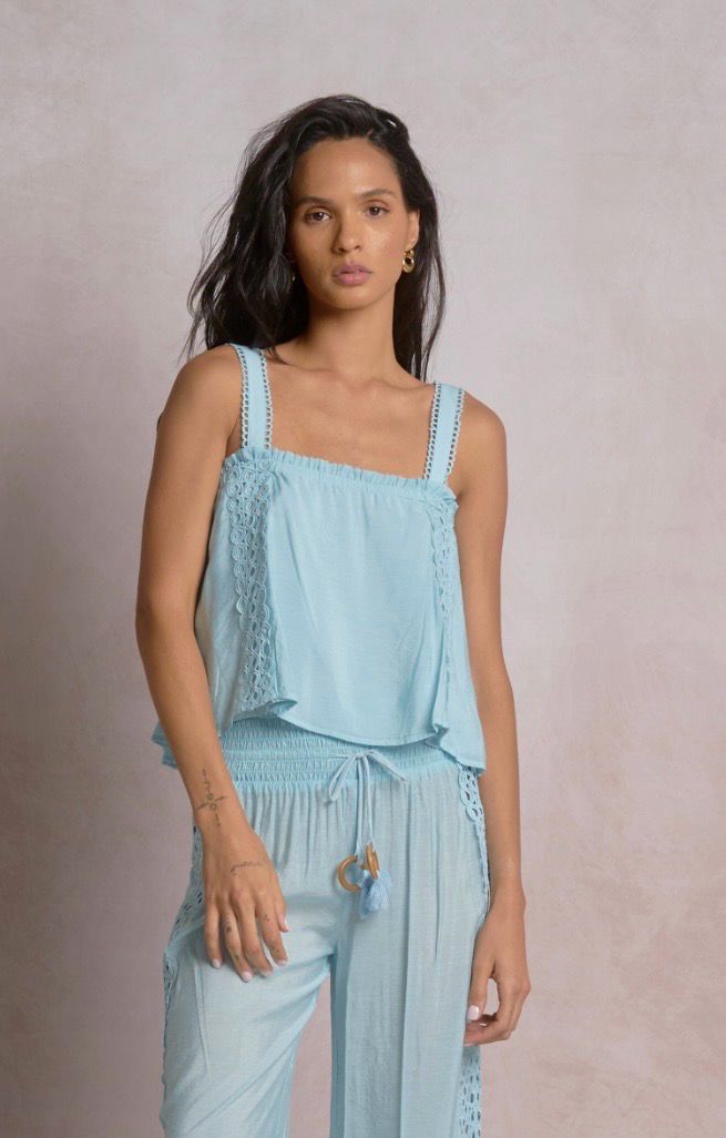 Elan VCL11567 Flowy Tank-BrightBlue