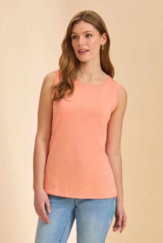 FDJ 3060476 Boatneck Cami-Cantaloupe