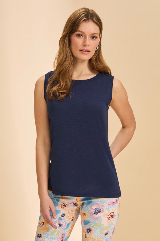 FDJ 3060476 Boatneck Cami-Navy