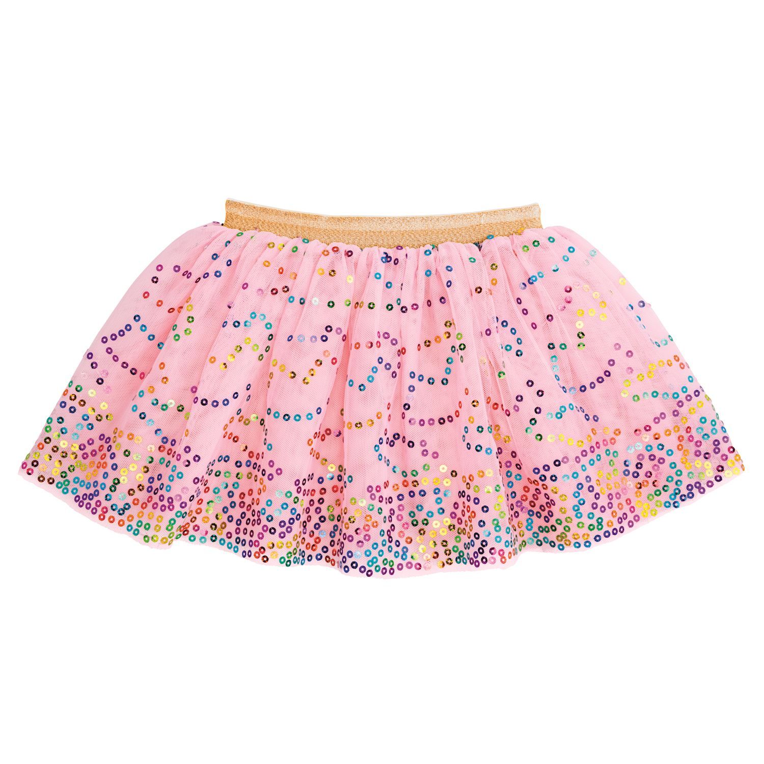 MudPie 10200048Rainbow Scattered Sequin Tutu
