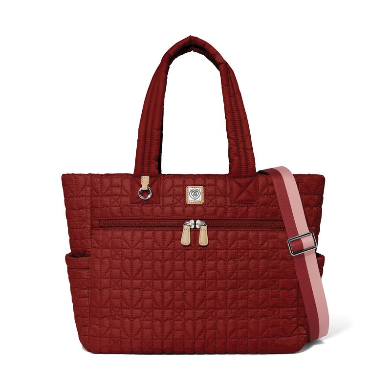 Brighton J5534G Amara Large Tote-Garnet