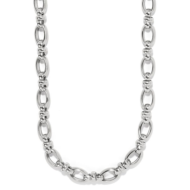 Brighton JM7619 Ferrara Siena Chain Necklace-Silver