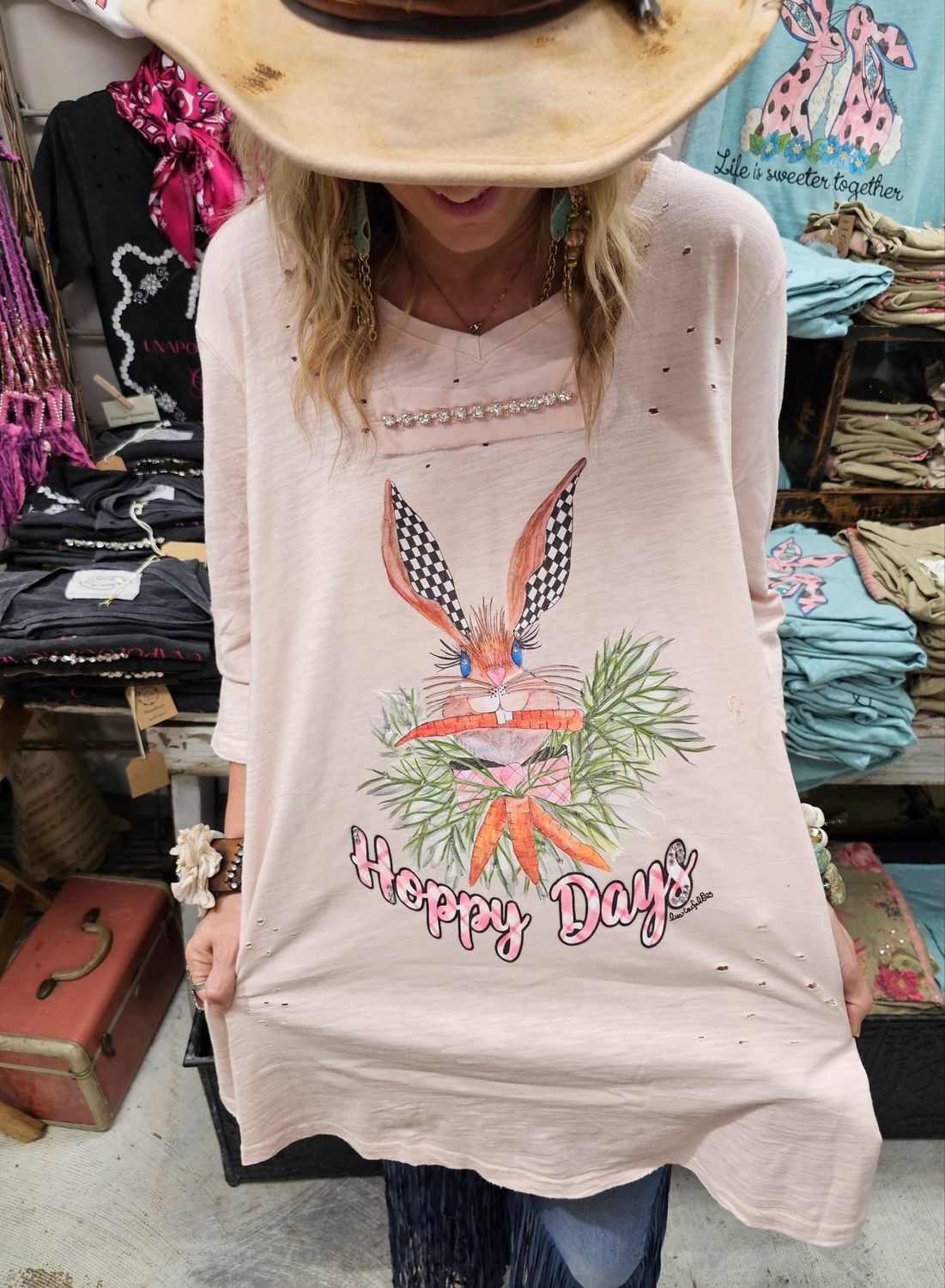 A Rare Bird Hoppy Days Tattered Shirt