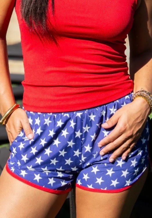 Grace+Emma  Go-Getter Shorts- Navy Stars