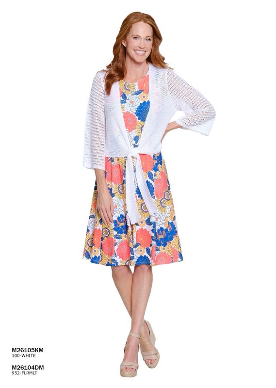 Multiples M26104DM Tank Dress-Floral