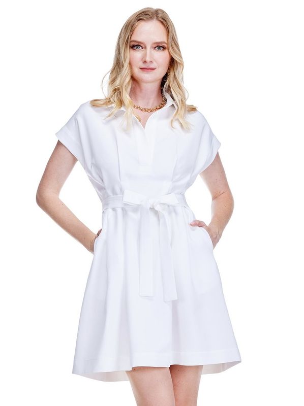 Jade 77C5142 Fit&amp;Darts Dress-White