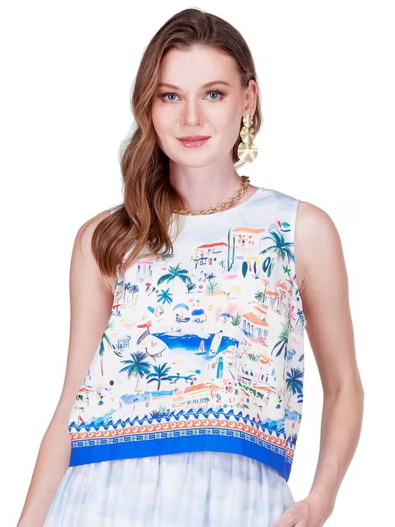 Joy Joy 77C4897 Back Zip Top- SeasideVillage