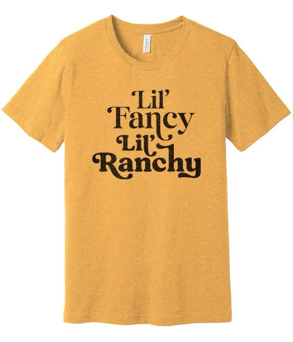 Mason Jar Label Lil Ranchy/Fancy -Slim/Mustard