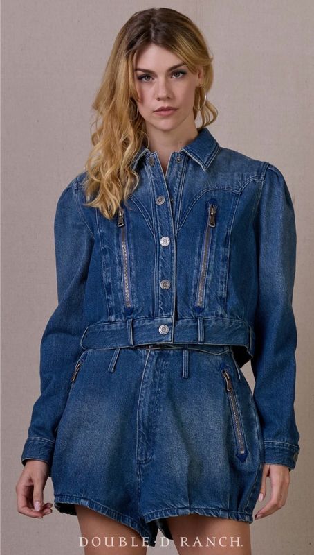 Double D C3513 Spur Line Jacket-Denim