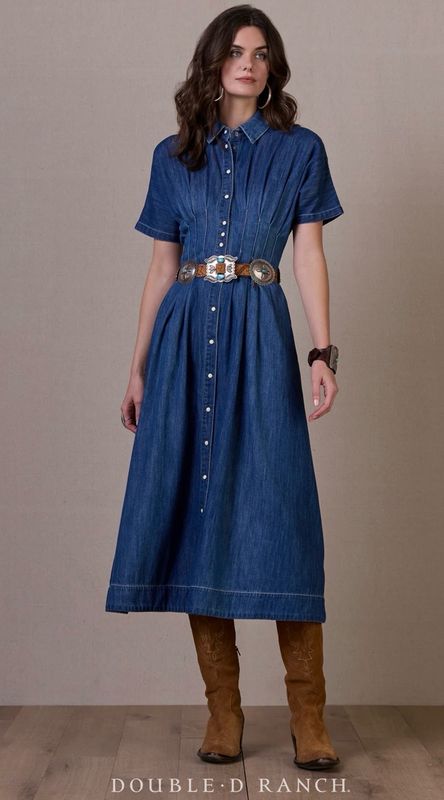 Double D D1506 Texino Dress-Denim