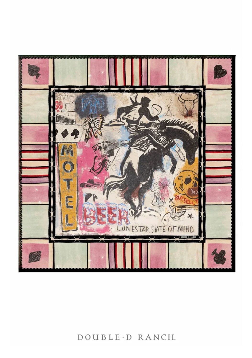 Double D Scarf226 Cowboy Grafitti Scarf