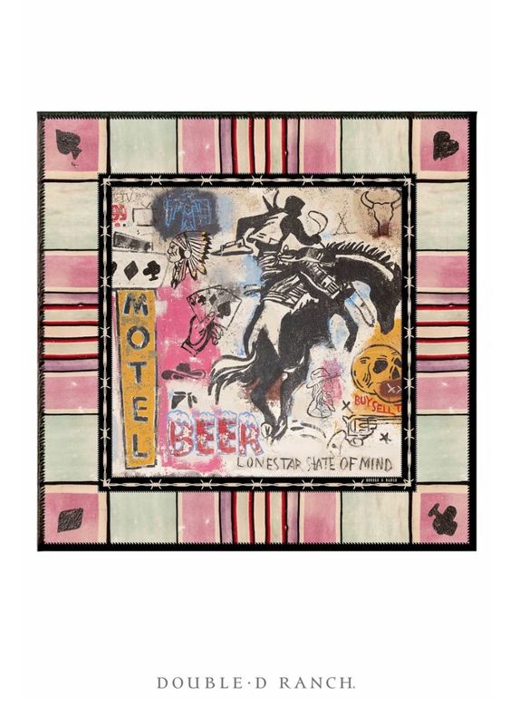 Double D Scarf226 Cowboy Grafitti Scarf