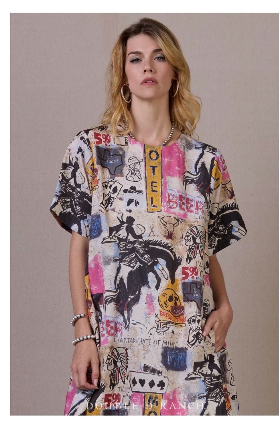 Double D D1502 Cowboy Grafitti Dress