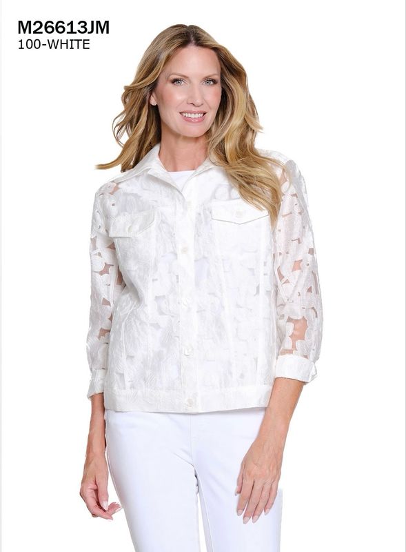 Multiples M26613JM Jean Jacket-White