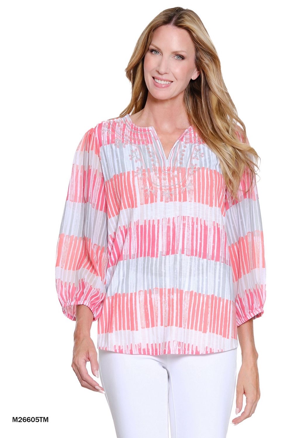 Multiples M26605TM Embroidered Top