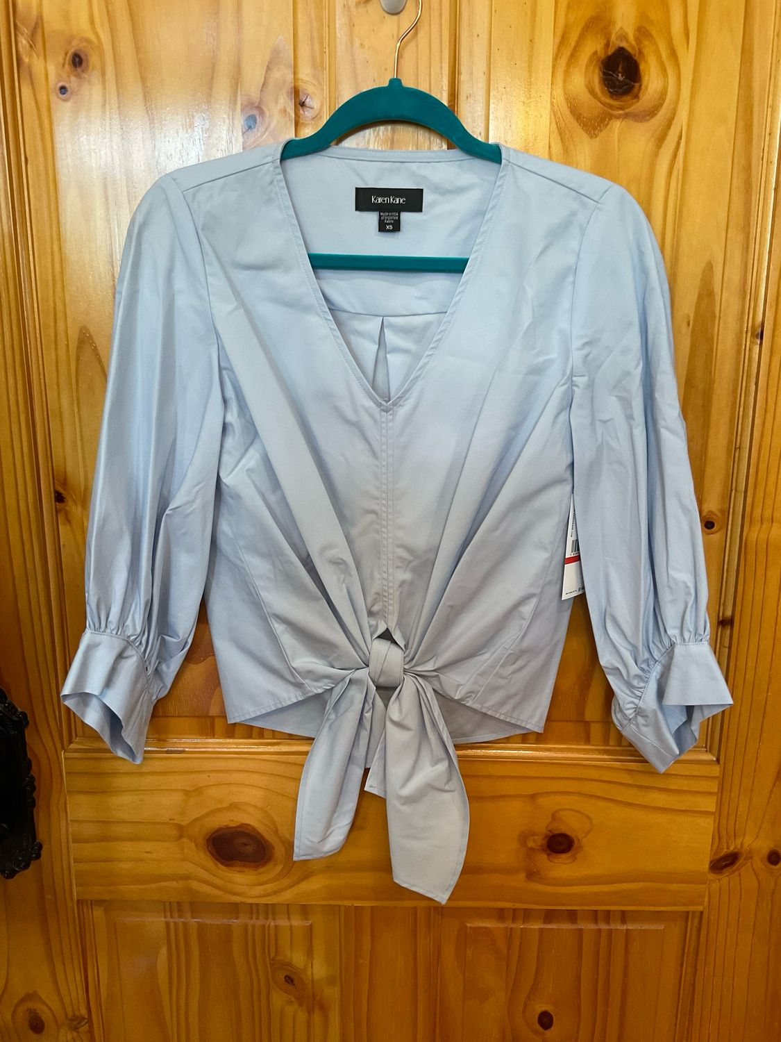 Karen Kane 1L48202 Blouson SLV Top-Lt.Blue