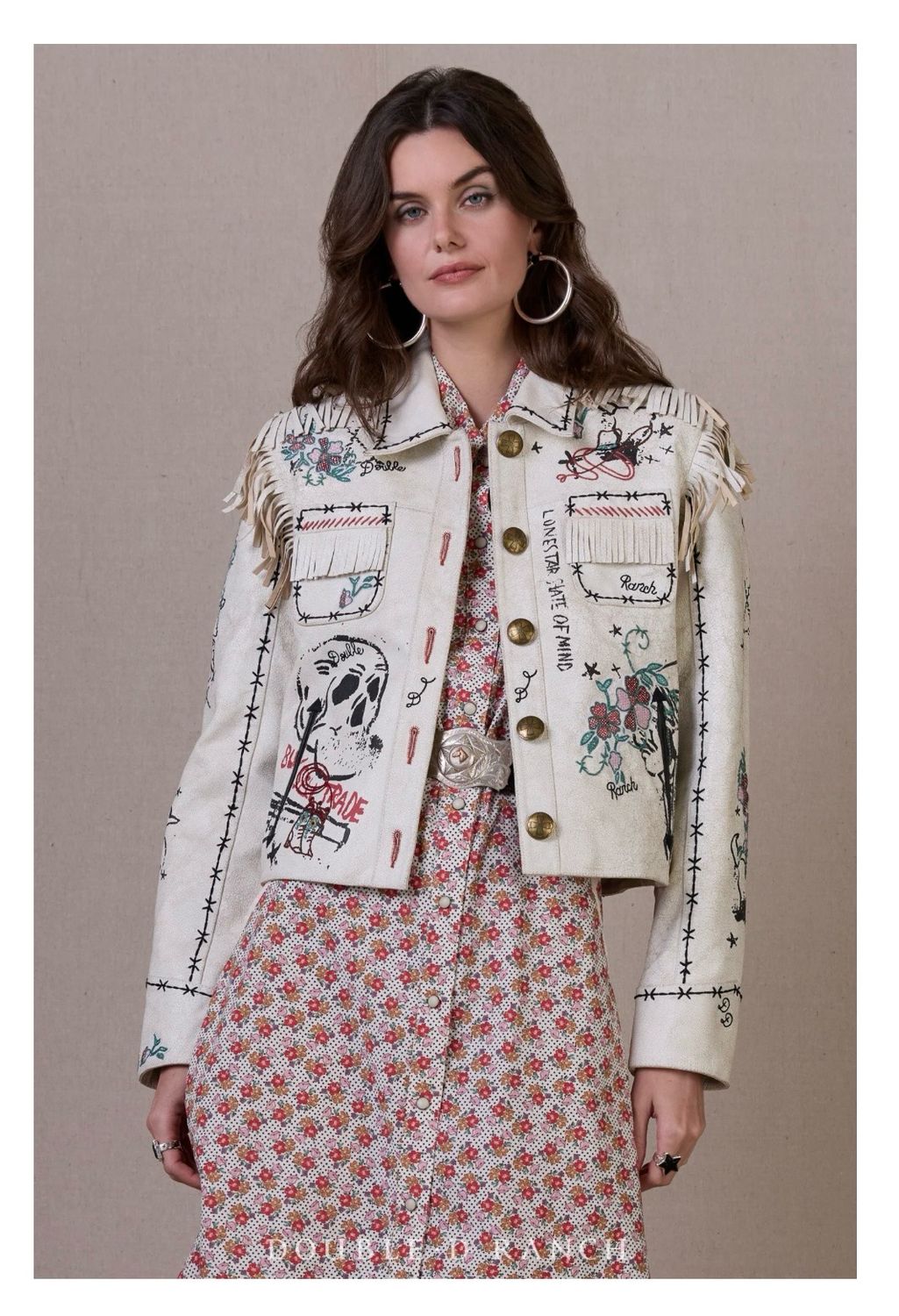 Double D C3509 Wagon Train Jacket-Baby's Breath