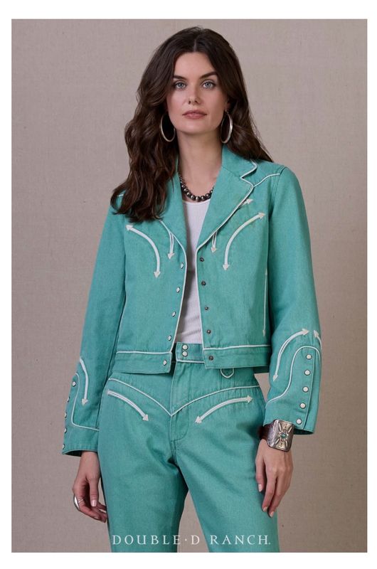 Double D C3512 Barbed Wire Baby Jacket-Beryl