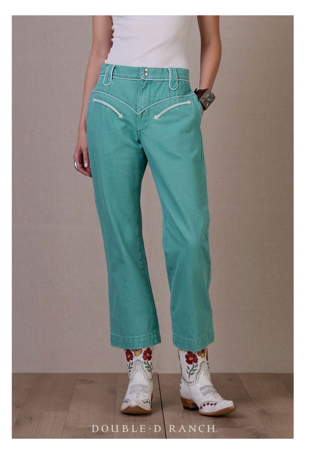 Double D P658 Barbed Wire Baby Pant-Beryl