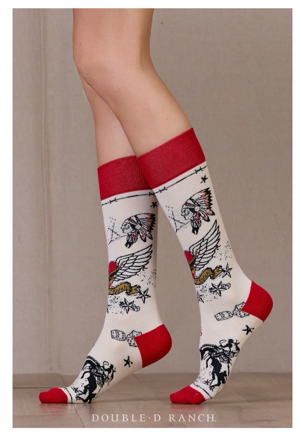 Double D Sock-252 Cowboy Graffiti Socks