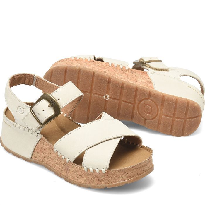 Born BR00846 Kaiya Sandals-WhiteFog/Ivory