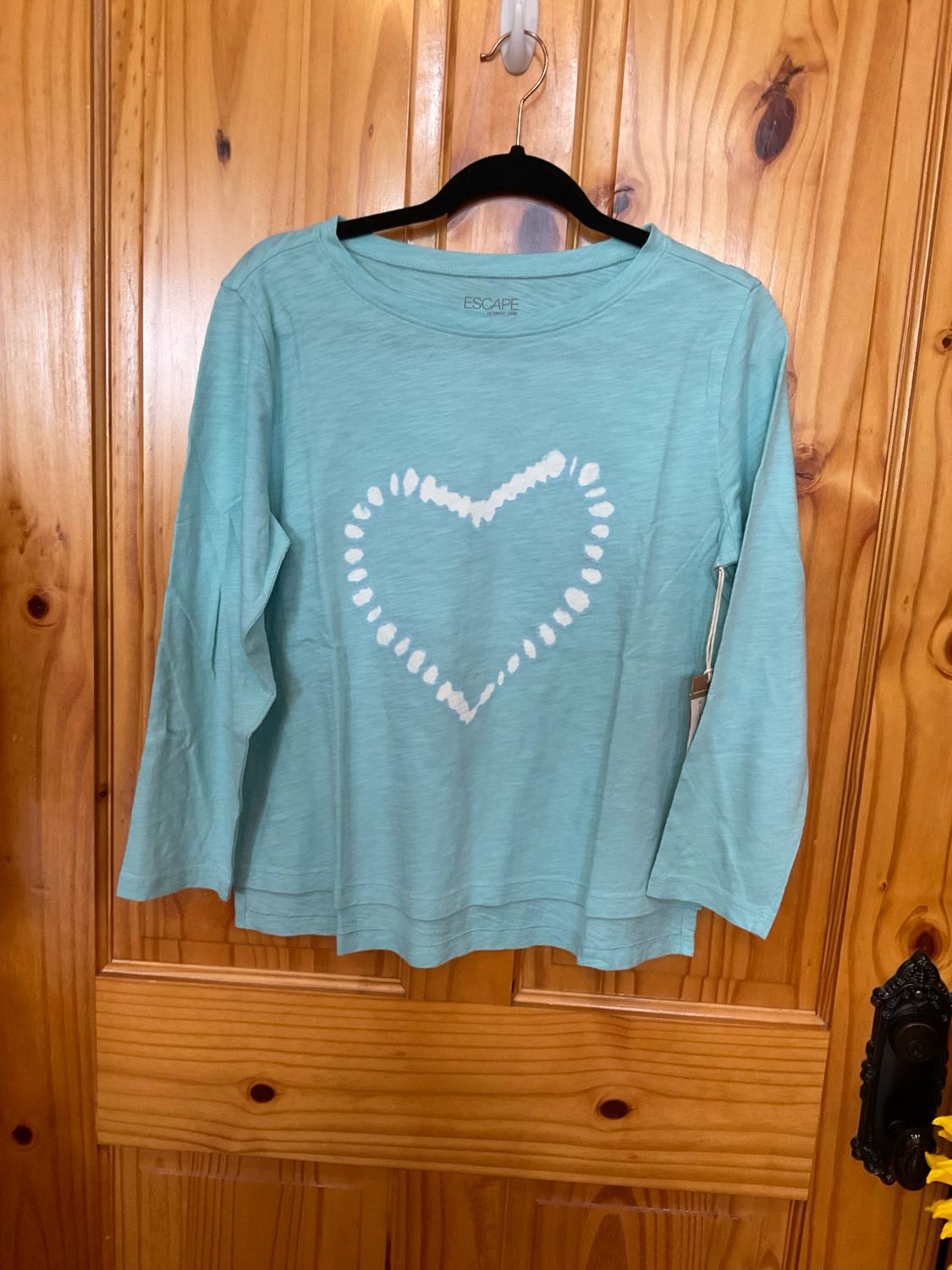 Habitat 52425 Escape Heart Boxy Tee-Mint