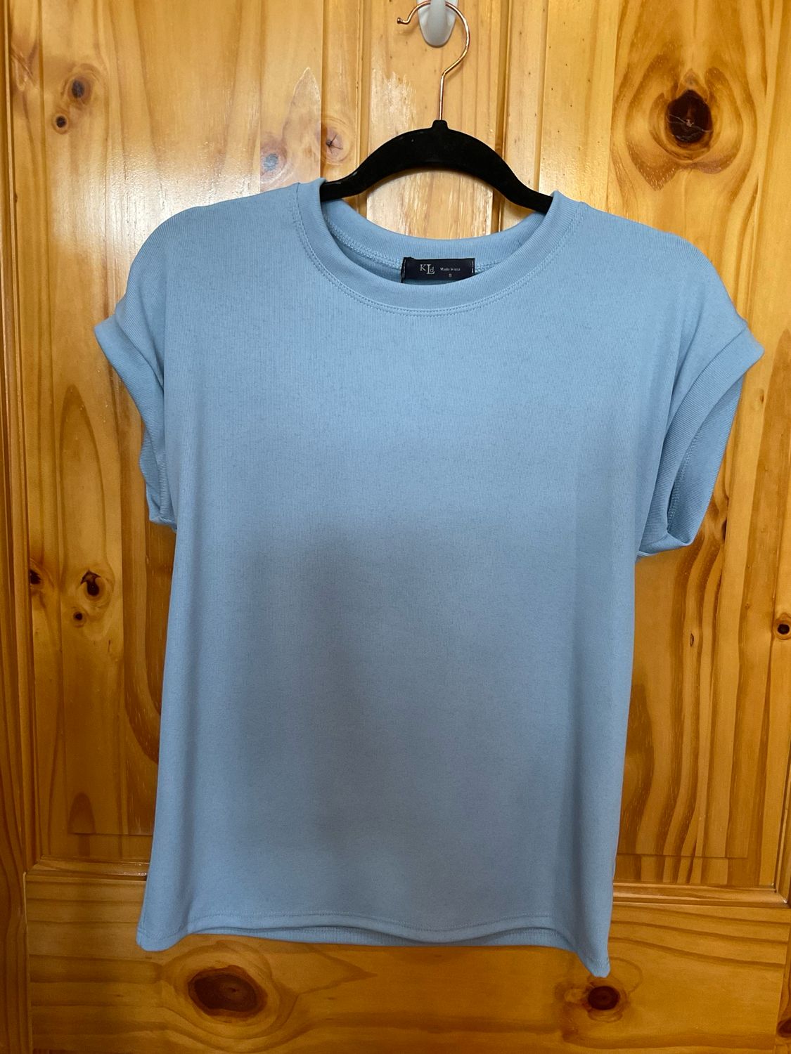 KLd. 45504 Boxcut Tee Banded Cuff-Blue