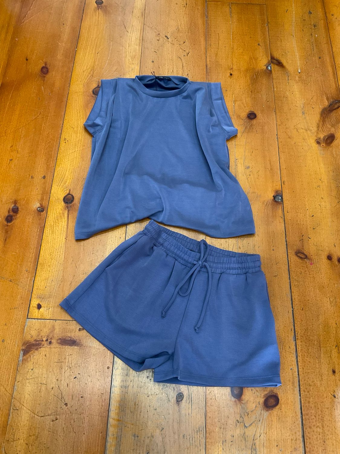 KLd. 60458 Neoprene Short-Denim Blue